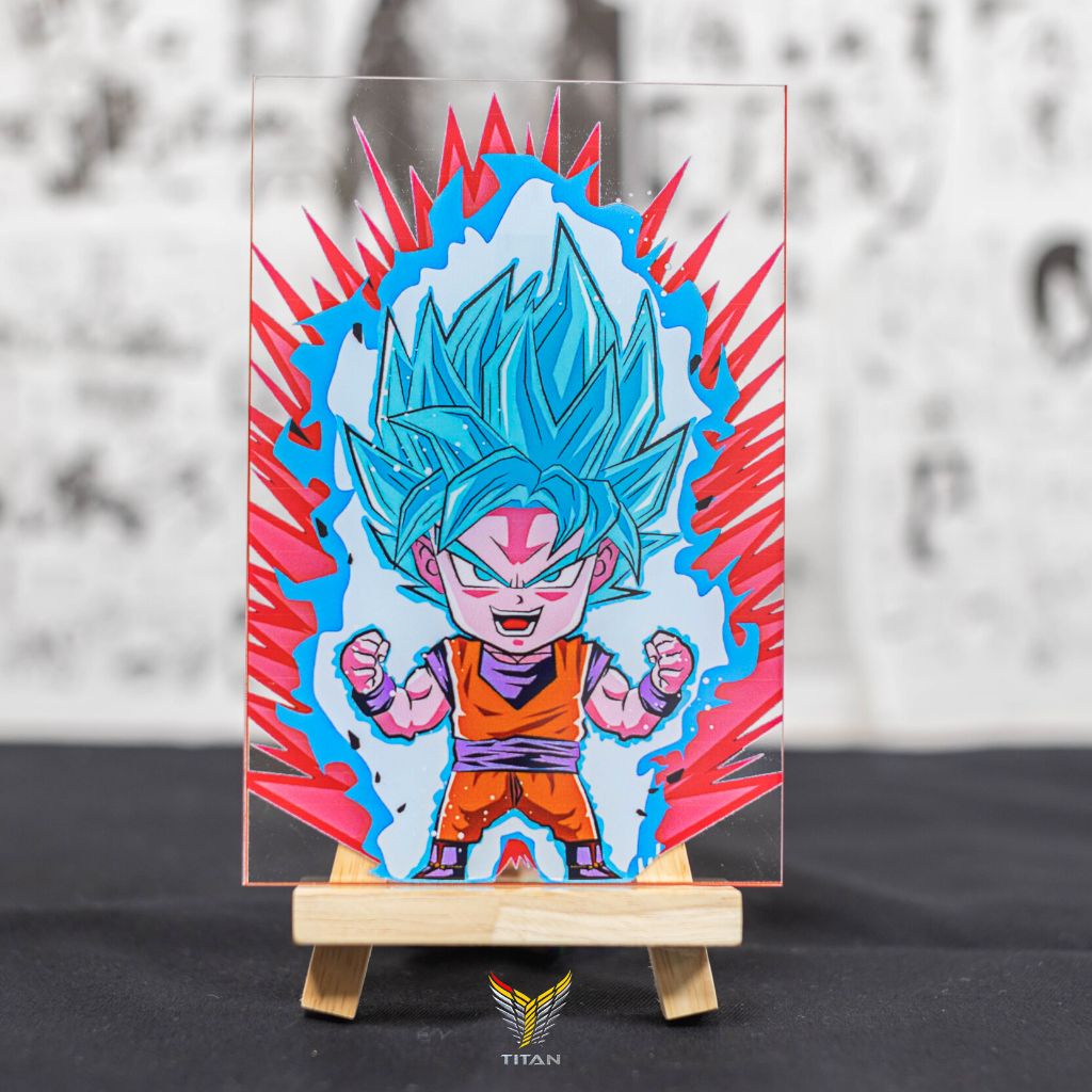 Tranh kính anime chủ đề Anime Hip hop style,Onepiece, Dragon Ball, Naruto trang trí góc học tập, decor bàn làm việc