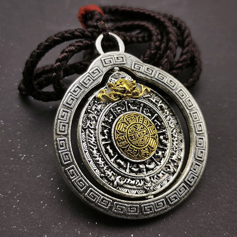 Dây treo VĂN THÙ CỬU CUNG bảo vẹ bình an may mắn - bản xoay 360 độ