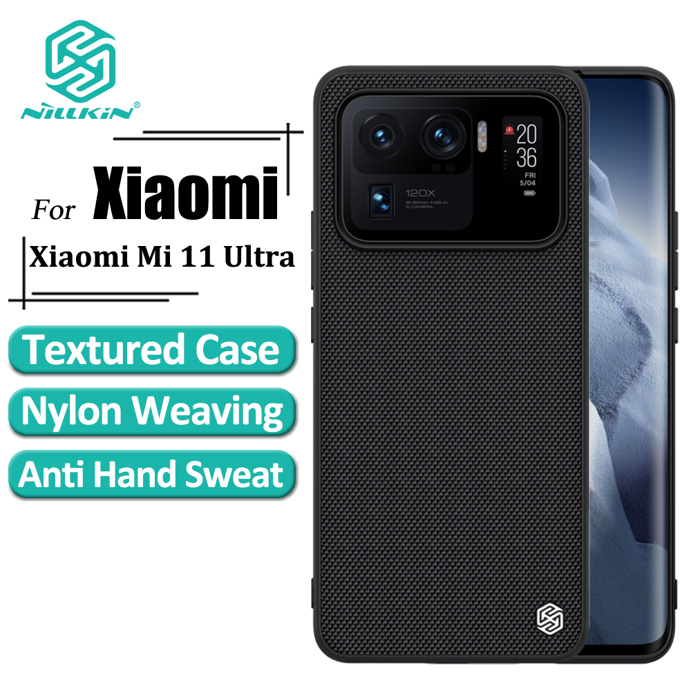 Ốp Điện Thoại Nillkin Tpu + Pc Dệt Sợi Nylon Nhẹ Cho Xiaomi Mi 11 Ultra Chống Trượt
