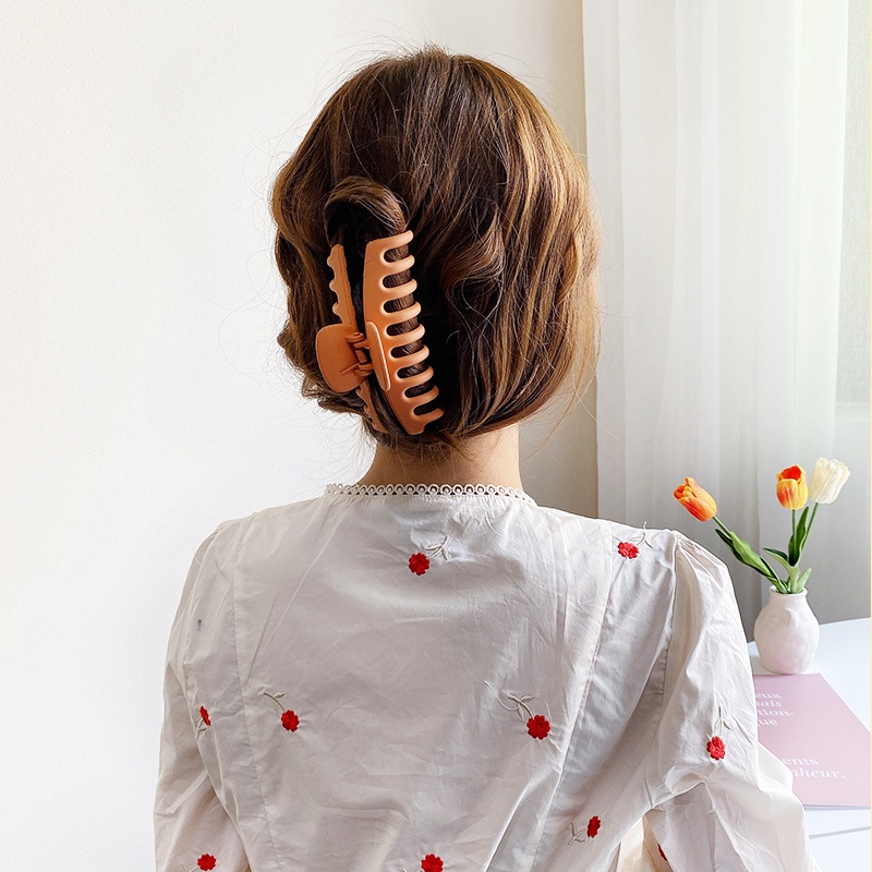 Mới Kẹp Tóc 11cm Màu Nhám Đơn Giản Đa Năng Dành Cho Nữ