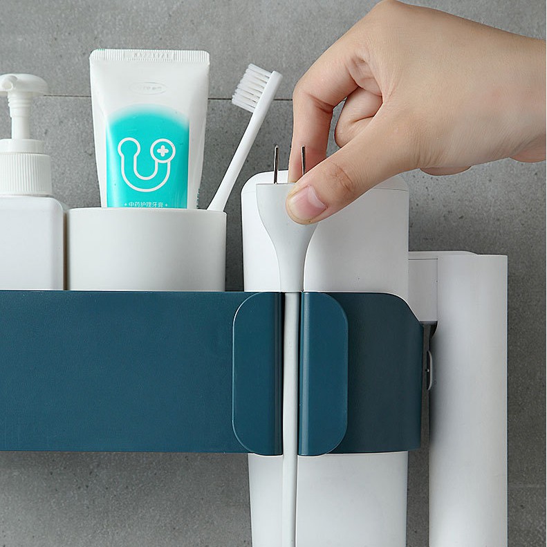 Giá Nhựa Để Đồ Nhà Tắm Giá Treo Máy Sấy Tóc Giá Kệ Đựng Đồ Vệ Sinh Trong Phòng Tắm