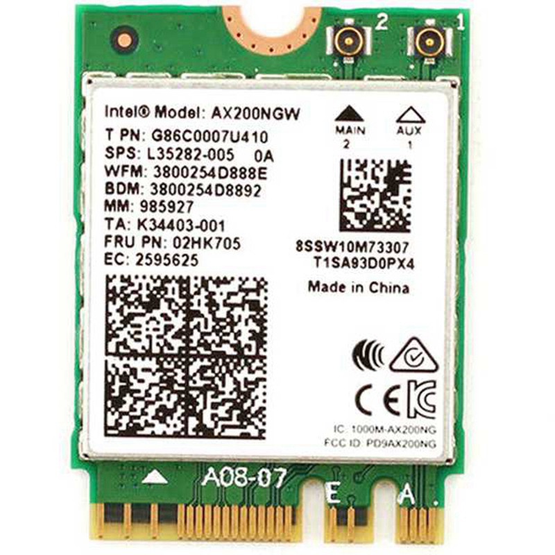 MIMO Usb Wifi 2.4gbps Intel Wi-Fi 6 Ax200Ngw 802.11ax / Ac Mu-Mi 2x2 Wifi Ax200 Ngff M.2 Bluetooth 5.0 | BigBuy360 - bigbuy360.vn