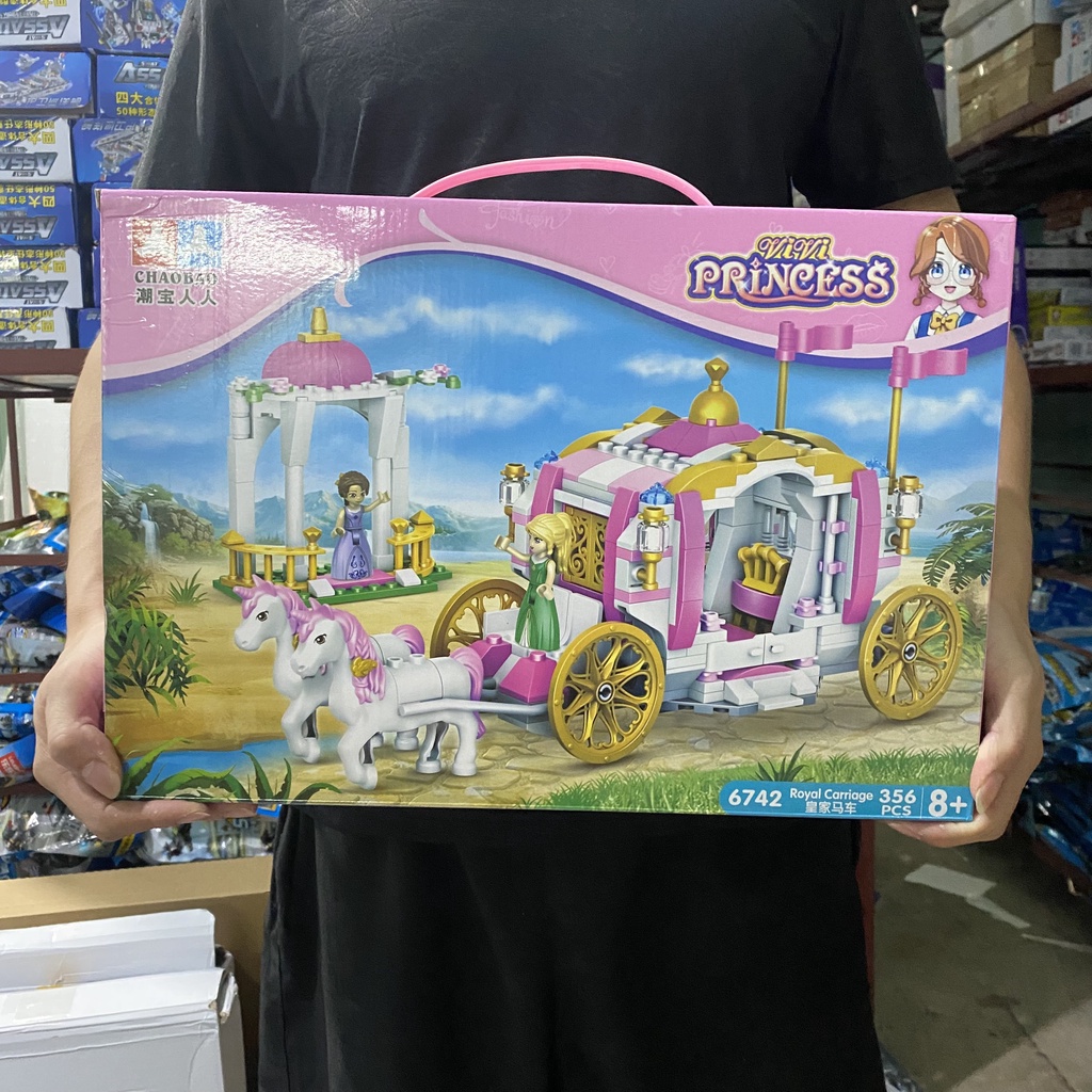 BỘ ĐỒ CHƠI XẾP HÌNH LÂU ĐÀI CÔNG CHÚA FRIENDS, XẾP HÌNH LÂU ĐÀI