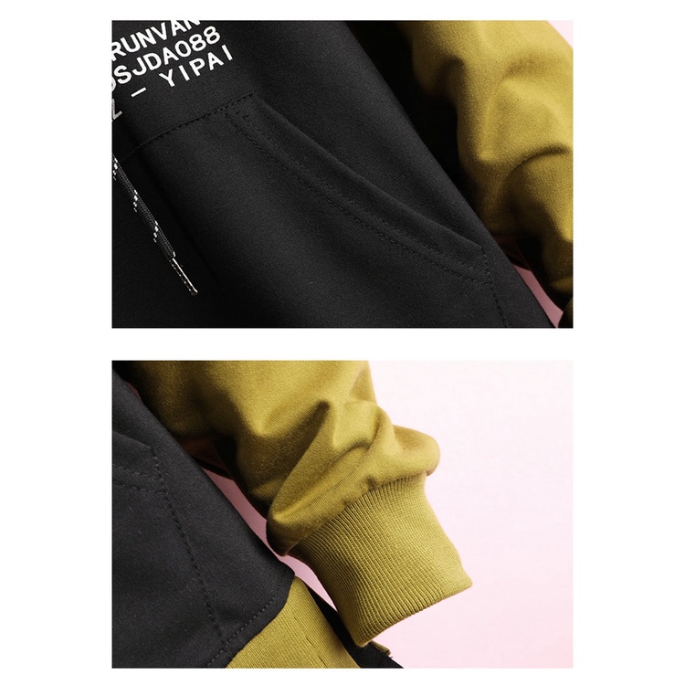 Áo Hoodie Giả Hai Lớp Dáng Rộng Phong Cách hong kong Thời Trang Mới 2022 Cho Nam