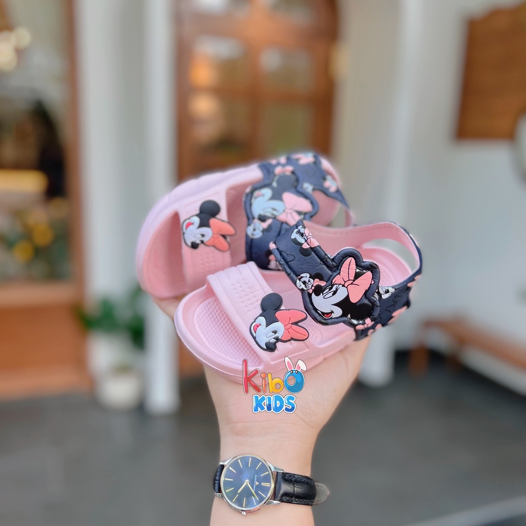 ￼￼￼Sandal Xốp Cho Bé Gái Siêu Nhẹ Siêu Bền Hoạ Tiết Mickey SA409