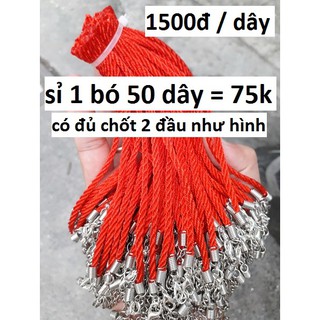 Combo dây bấm sẵn : 50 dây / 1 bó ( giá 2k / dây ) [ Có đủ chốt đầu dây như hình ]