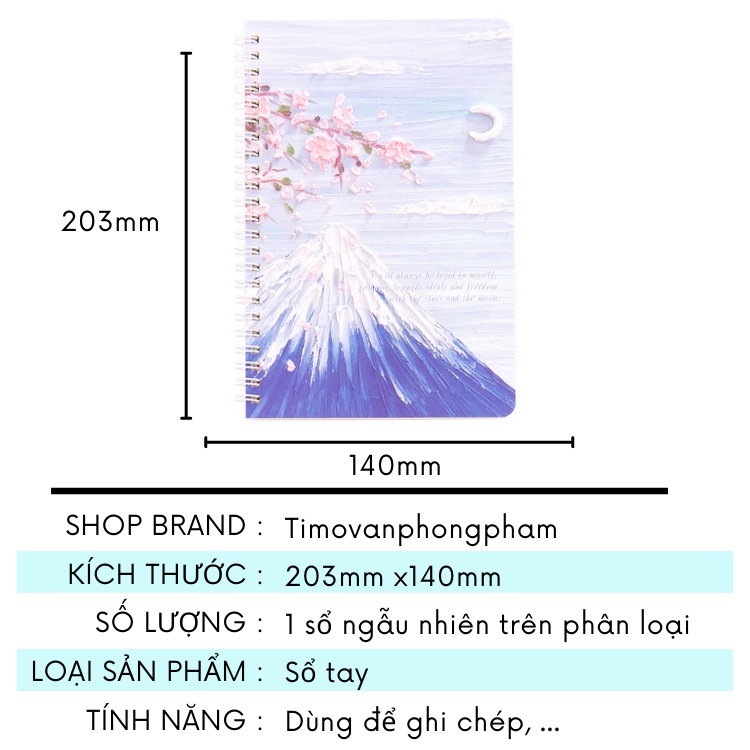 Sổ Tay A5 Ghi Chép Cute Ghi Chú Dễ Thương Mini Học Sinh VPS19