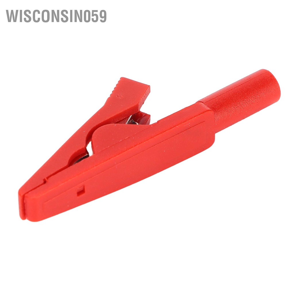 Wisconsin059 10PCS / Bộ Kẹp an toàn 2mm Chuối Jack kiểm tra phía sau Kẹp đồng nguyên chất cho bộ điều chỉnh điện
