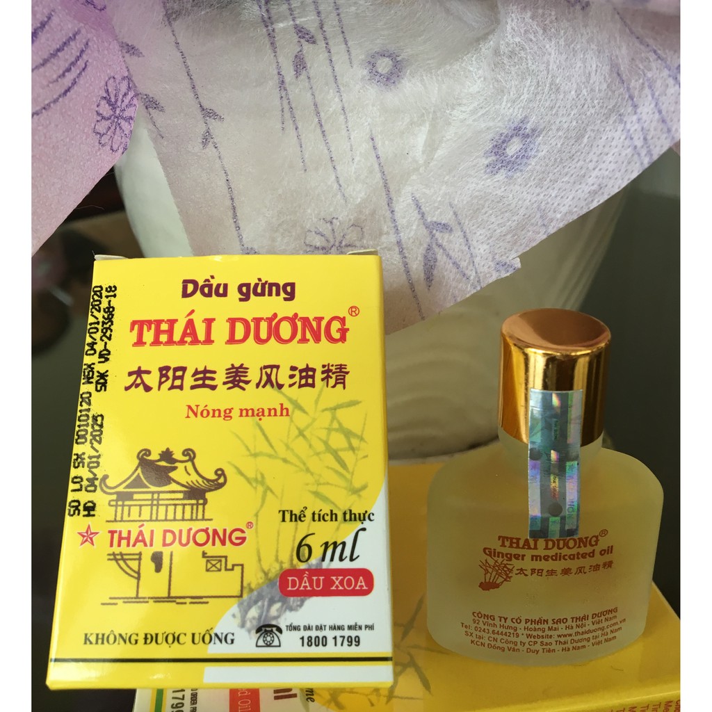 DẦU GỪNG THÁI DƯƠNG 6ML