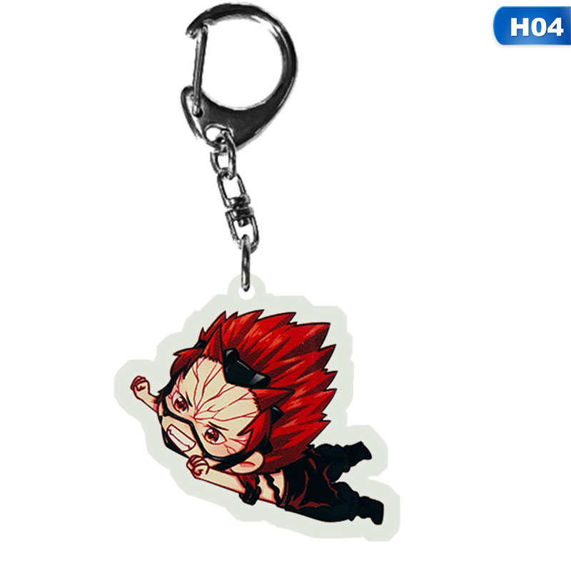 flowersqueen Móc chìa khóa họa tiết nhân vật anime My Hero Academia