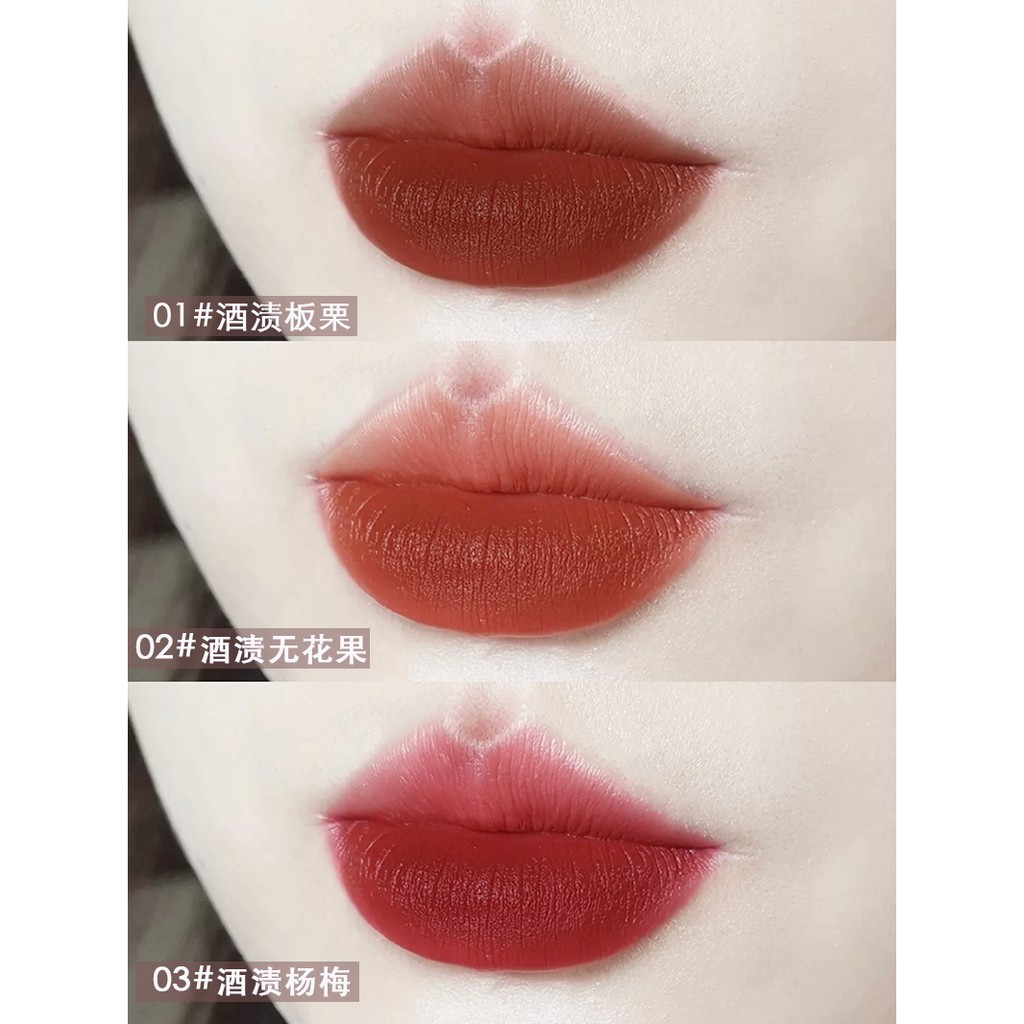 Set 3 son kem lì Herorange Fluffy làm quà tặng trang điểm tiện dụng | BigBuy360 - bigbuy360.vn