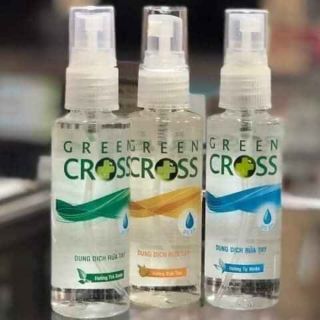 Có sẵn Nước rửa tay khô green cross 70ml dạng xịt 60ml dạng gel và chai 100ml và 250ml