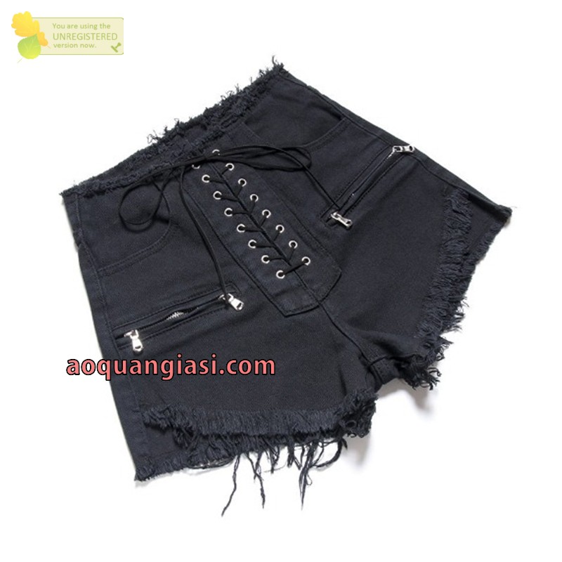 Quần short lưng tua dây kéo đùi mẫu 6 MT406