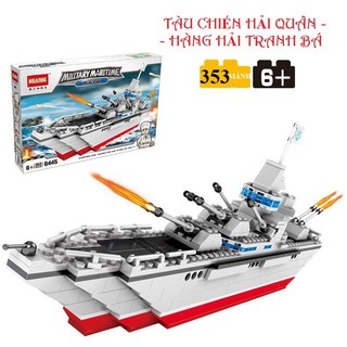 Lắp ráp lego mô hình thông minh tàu chiến hạm 6445