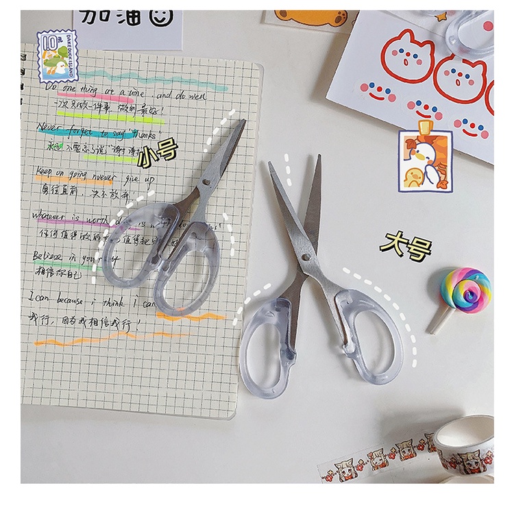 Kéo Cắt Thiết Kế Nhỏ Gọn Trong Suốt Siêu Nhẹ Đa Năng Tiện Dụng Cho Thợ May/Văn Phòng
