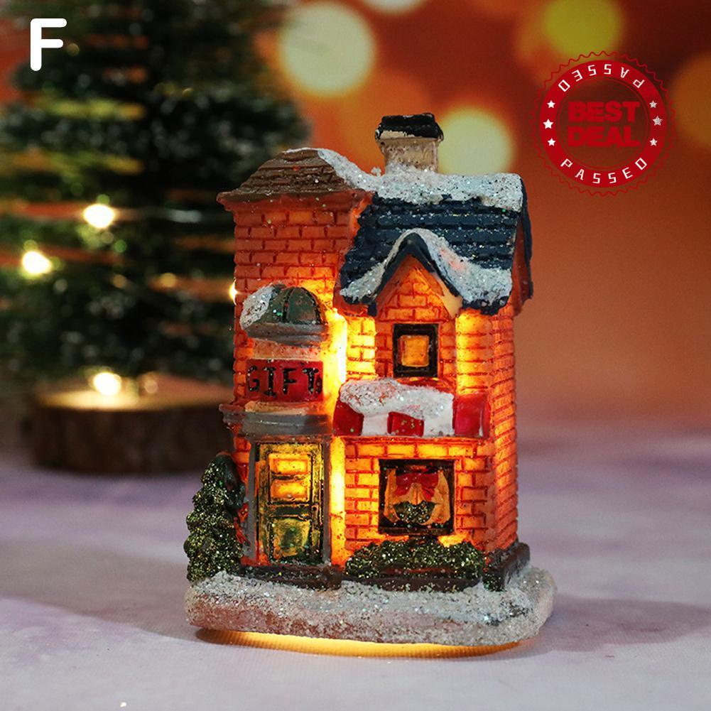 Ngôi Nhà Nhỏ Có Đèn LED Trang Trí Cây Thông Noel E2W3