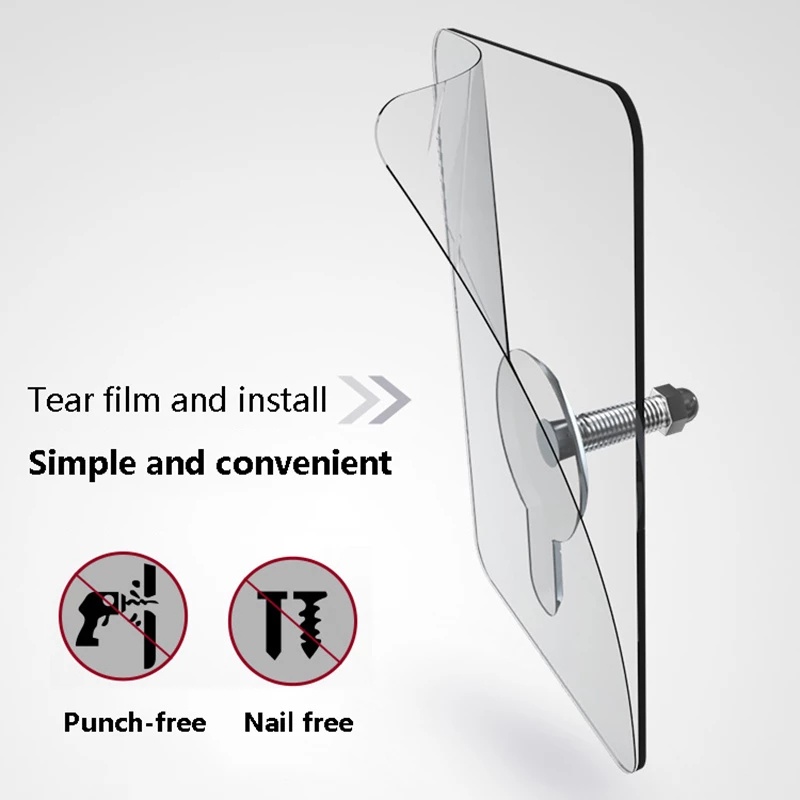 1 Móc Treo Đồ Dán Tường Bằng Thép Không Gỉ / PVC Không Để Lại Dấu Vết