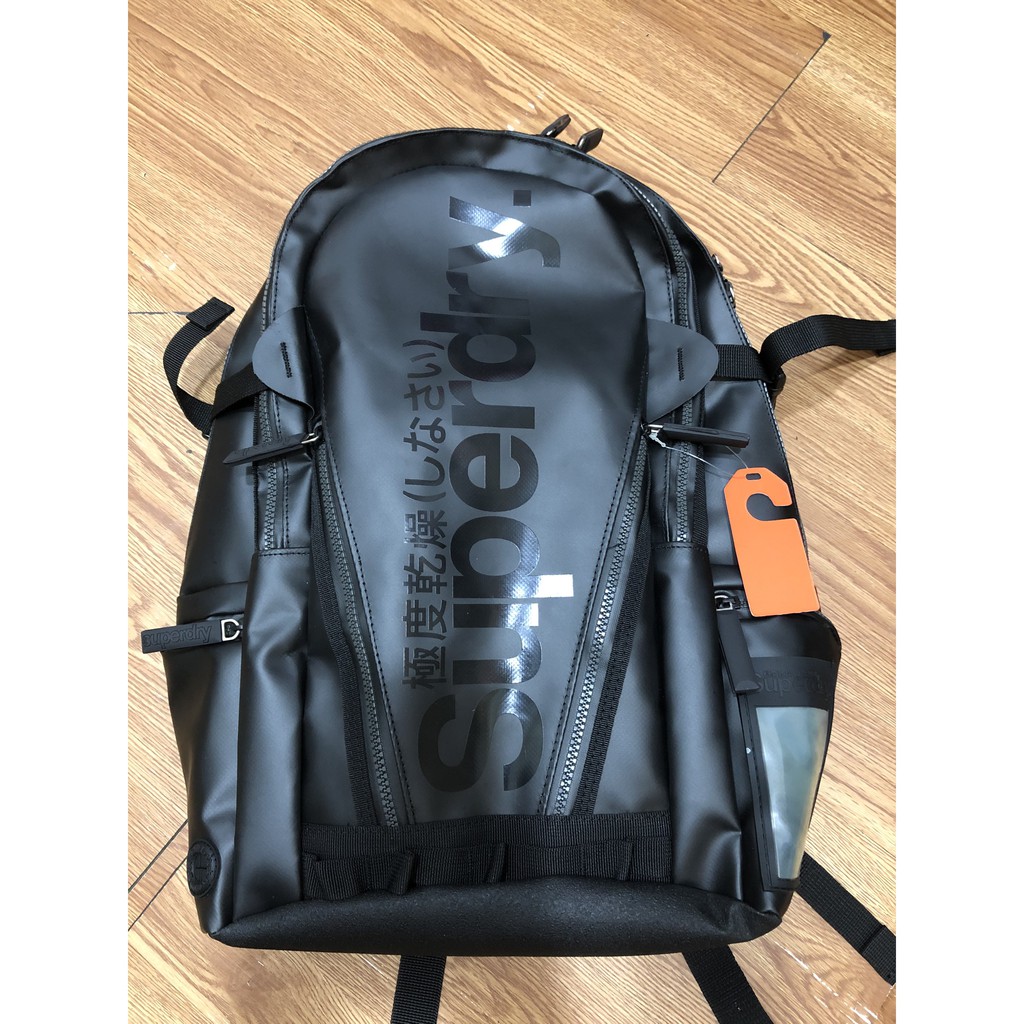 Balo chống nước xuất Nhật Superdry màu đen