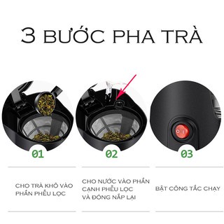 Máy pha cafe gia đình KFJ-A07V1 BEAR, máy pha cafe mini, pha trà dung tích 700ml công suất 550W