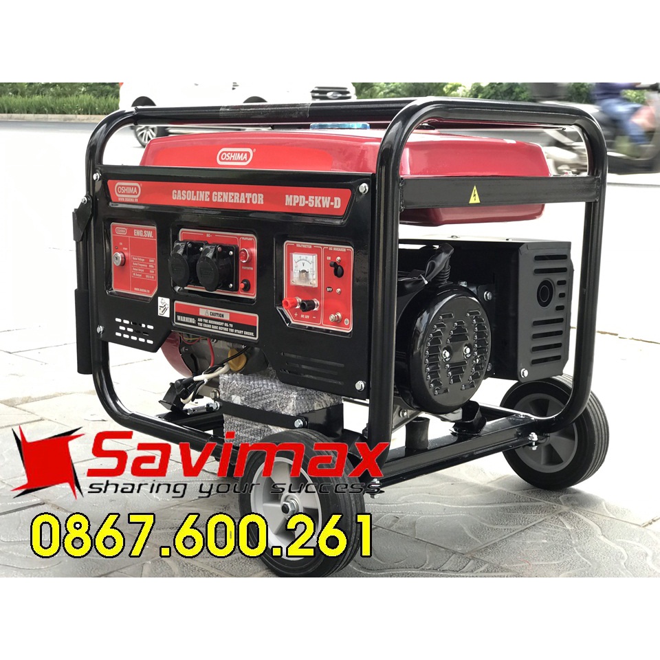 Máy phát điện oshima 5kw đề nổ, chạy x.ăng