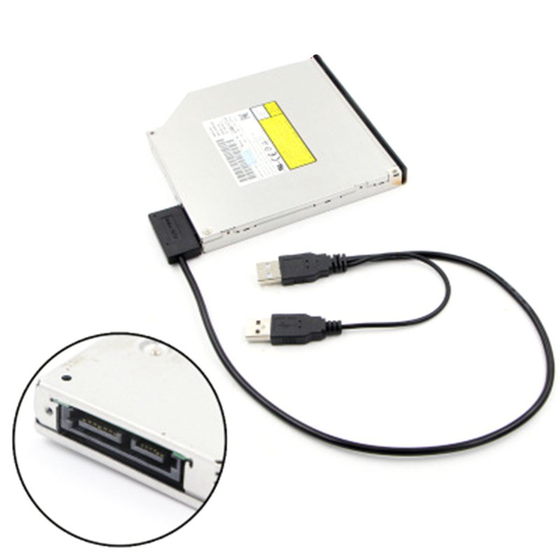Cáp Chuyển Đổi Wili Usb 2.0 Type A Sang 13pin (7 + 6) Sata Cho Cd-Rom Dvd-Rom