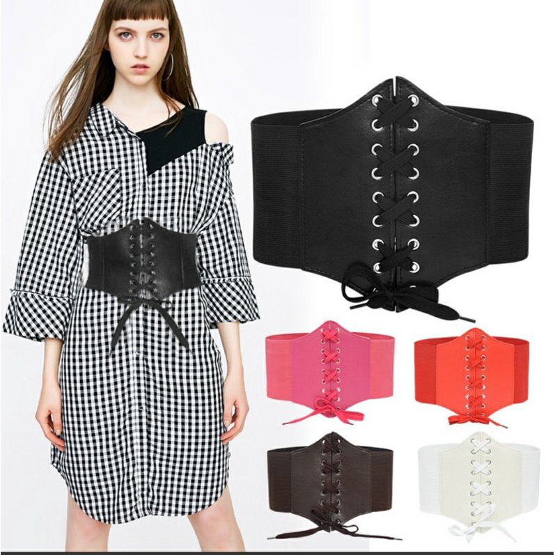 Thắt lưng nữ dây nịt nữ dây lưng nữ đai váy đẹp bản to 12cm Nightclub belts