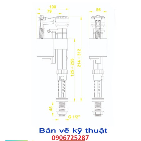 Cụm van cấp Van Cấp 3 Win cho bồn cầu cao cấp – chịu áp lực cao, cấp nước nhanh, chống nước phèn