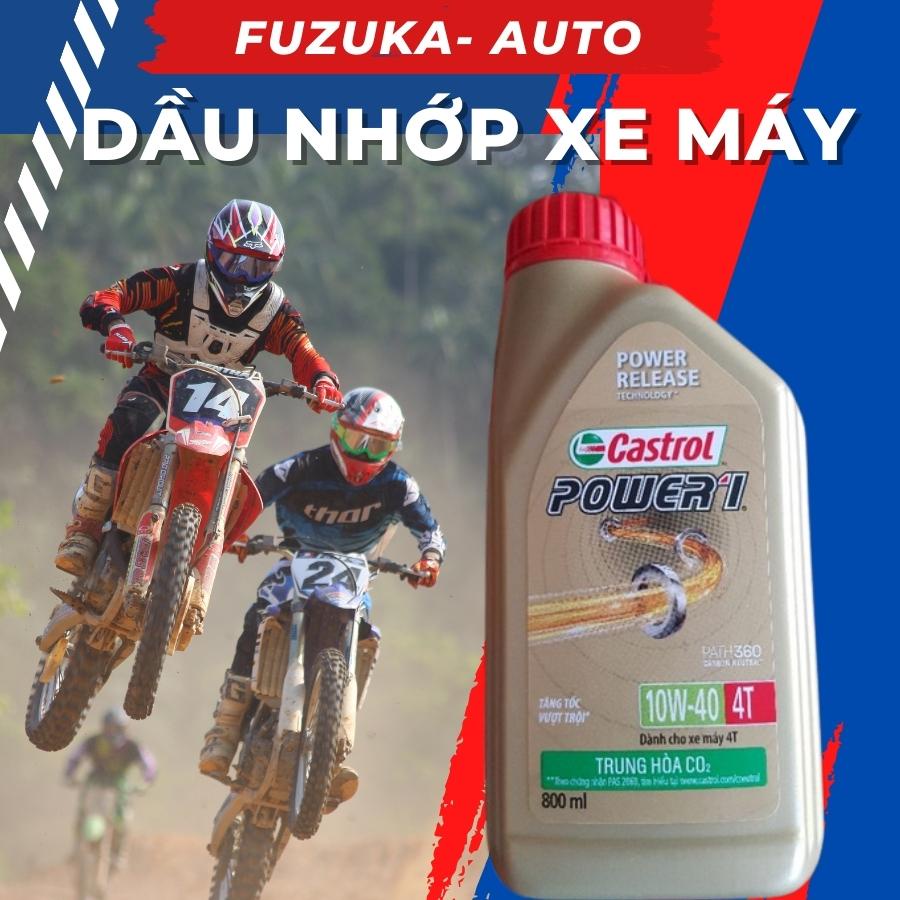 Dầu xe máy Castrol xe số nhớt chính hãng chai 800ml phụ kiện ô tô Khánh Ngân