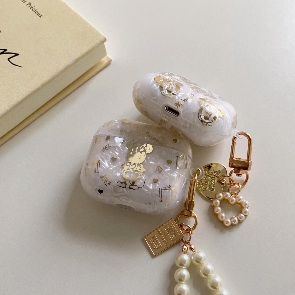 Vỏ Bảo Vệ Hộp Sạc Tai Nghe AirPods 1 2 pro 3 2021 gen3 Màu Laser Họa Tiết Chuột Mickey Sang Trọng