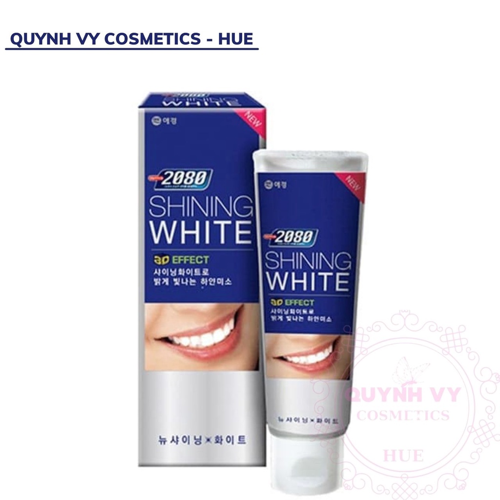 Kem Đánh Răng Làm Trắng Răng Shining White 3D Effect Toothpaste 2080, Quynh Vy Cosmetics - Hue