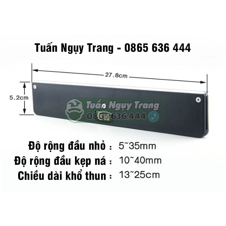 Thước chia vạch hỗ trợ cắt dây thun dẹt theo khổ cực nhanh