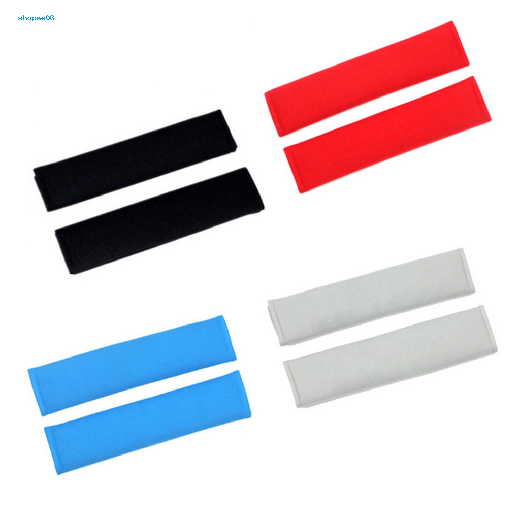 Bộ 2 Miếng Đệm Vai Mềm Mại Nhiều Màu Gắn Dây Đai An Toàn Xe Hơi