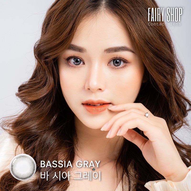 Kính Áp Tròng Cao Cấp Bassia Gray Lens 14.0mm - Kính Áp Tròng FAIRY SHOP CONTACT LENS độ 0 đến 6