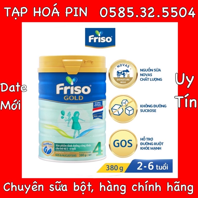Sữa bột Friso gold số 4 380g - date 10/2023