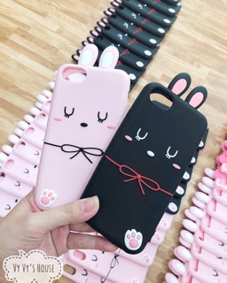 Ốp silicon tai thỏ cute