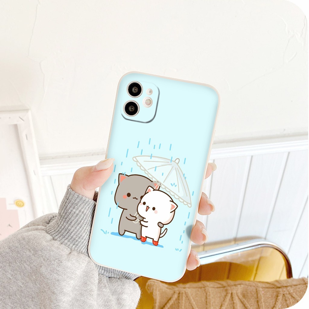 Ốp Lưng Hình Mèo cặp đôi nền blue siêu dễ thương 6/6plus/6s/6splus/7/7plus/8/8plus/x/xr/xs/11/12/13/pro/max/plus