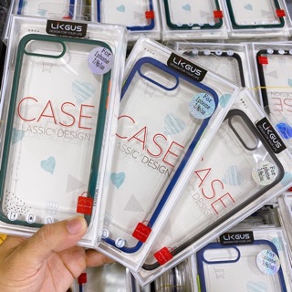 Ốp lưng Rock chống sốc cho iPhone 7 Plus/ 8 Plus lưng trong viền màu siêu đẹp ( Chính hãng )