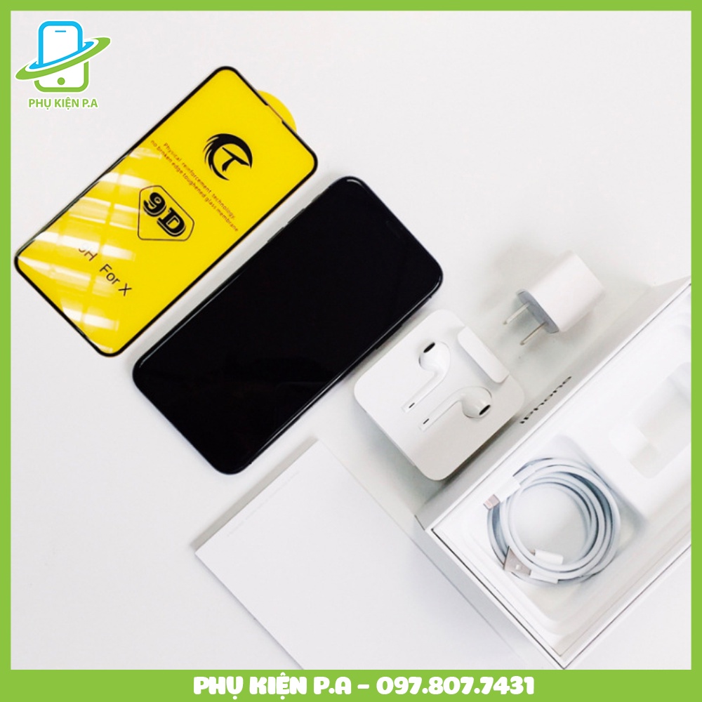 Kính cường lực iPhone full màn hình TF 9D cho iPhone 15 Pro Max/14 Plus/13 Mini/12/11 Pro Max/X/XR/XS Max/8/7/6