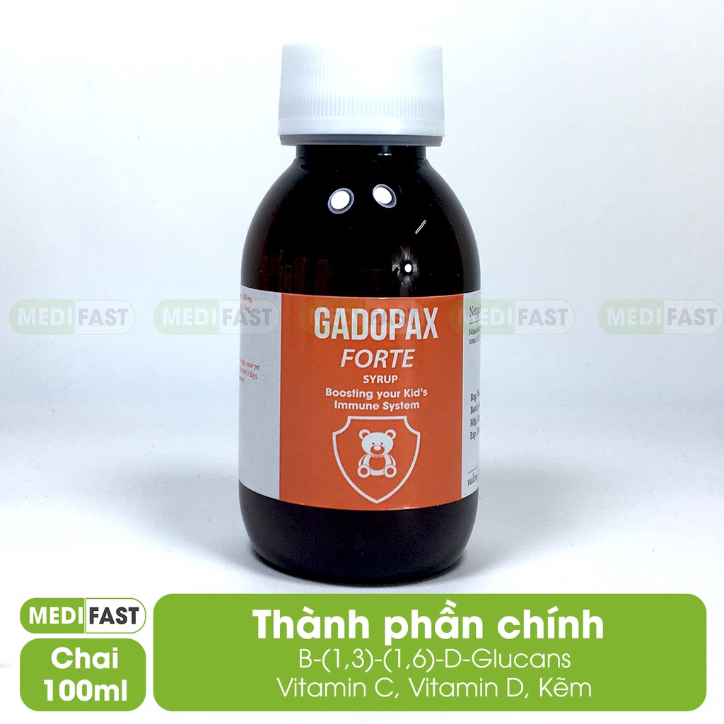 Siro Gadopax Forte - Cho bé tăng cường sức đề kháng, giúp bé ăn ngon, hấp thu tốt dinh dưỡng chai 100ml
