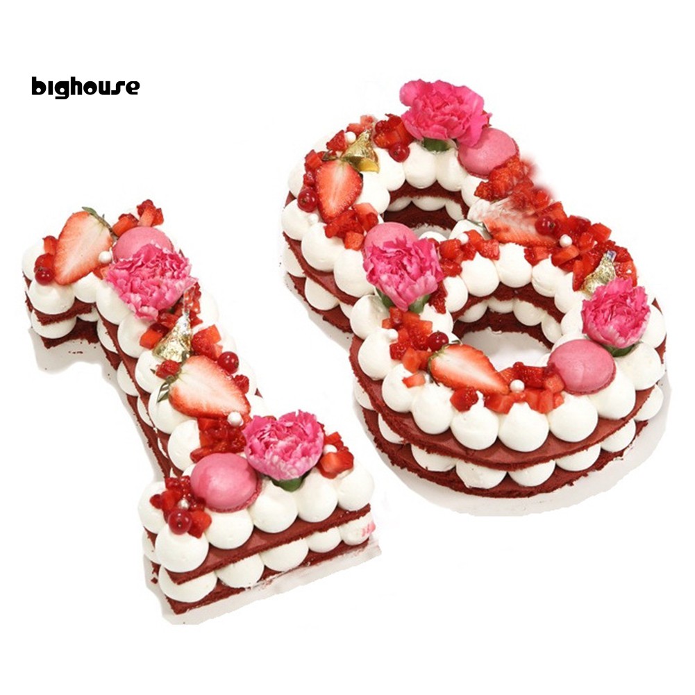 Khuôn Làm Bánh Sinh Nhật Hình Chữ Số 0-8 4-10inch Đầy Tiện Lợi