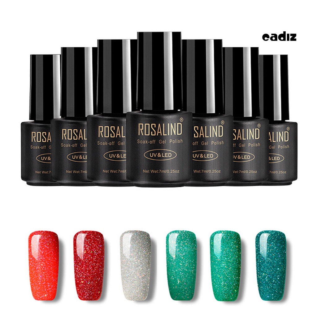 Sơn Móng Tay ROSALIND Màu Cầu Vồng Lấp Lánh Chuyên Dụng Cho Trang Trí Móng Tay Nghệ Thuật