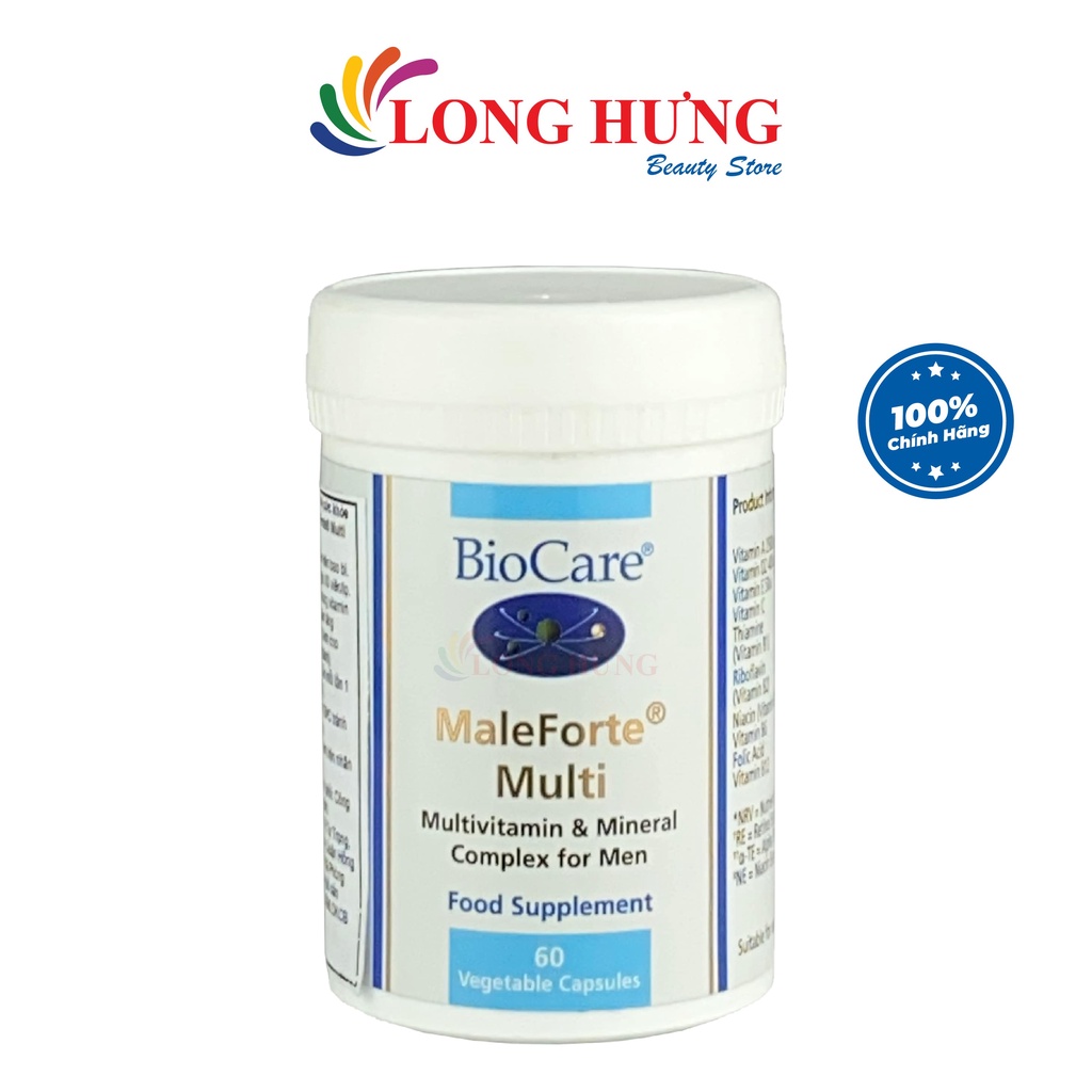 Vitamin tổng hợp dành cho nam giới BioCare MaleForte Multi (60 viên)