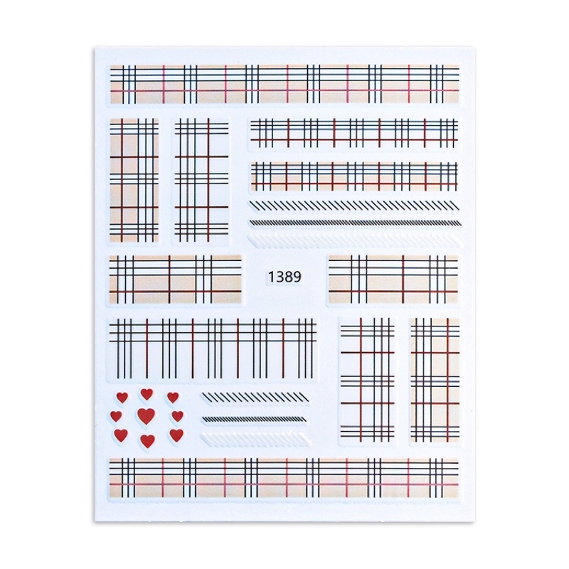 Sticker hoạt hình 3d dán móng tay nail