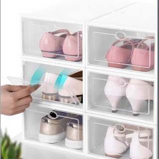 (Size Nữ)Hộp Đựng Giày Nắp Nhựa Cứng Trong Suốt - Giá của 1 hộp