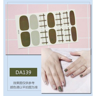 Bộ 14 miếng dán móng tay chống thấm nước