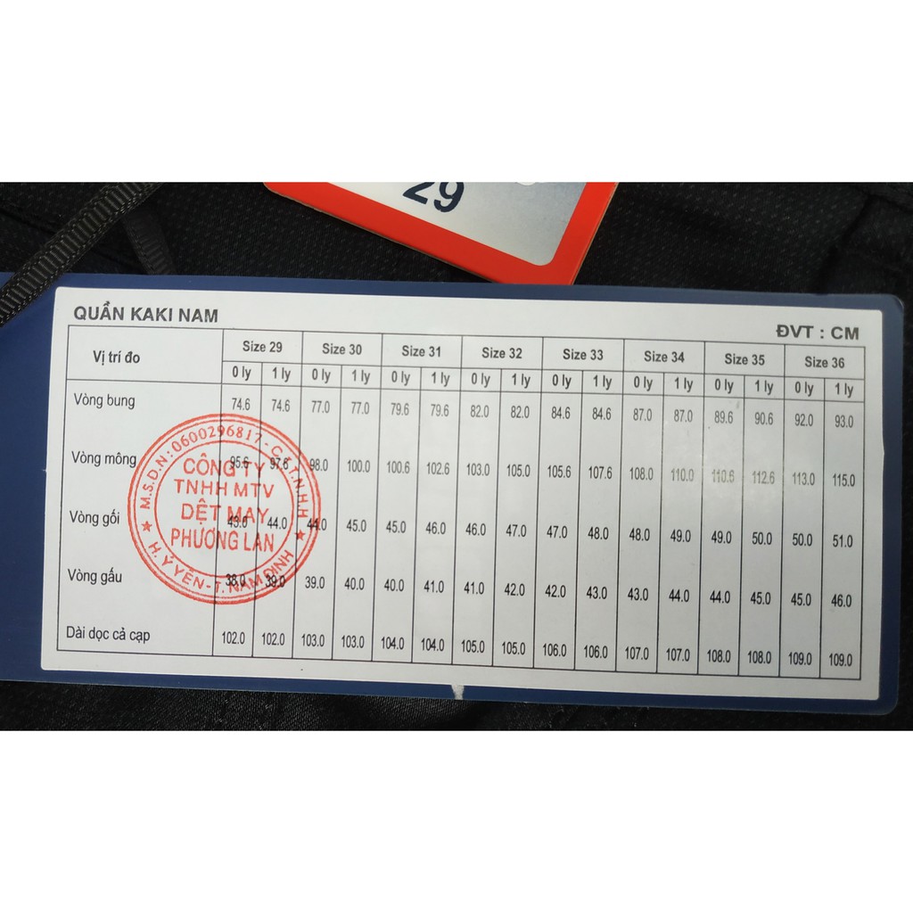 Mới Quần Kaki 0Ly 100% Cotton Ống Suông Dành Cho Trung Niên Vĩnh Tiến 545