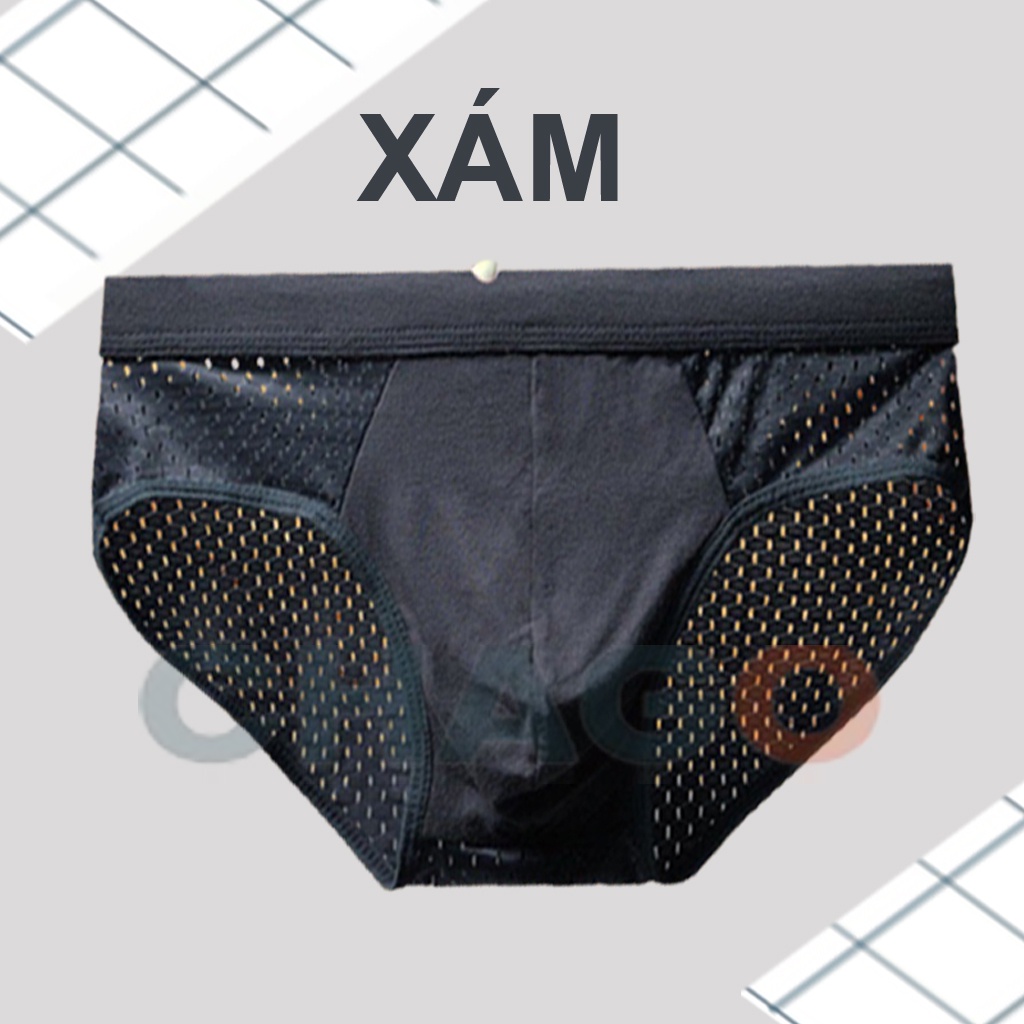 Quần sịp nam thông hơi hàng loại 1 xuất Nhật, quần lót nam lưới đẹp có size to CHAGO SIP008