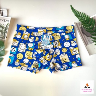 Quần sịp đùi, boxer nam hoạ tiết chất thông hơi, mềm và mát.