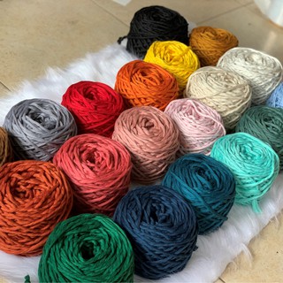 ( ảnh thật)Dây thừng đan macrame, dây cotton 1 xoắn - 3mm . ĐỦ MÀU SẮC.( phần 1 )