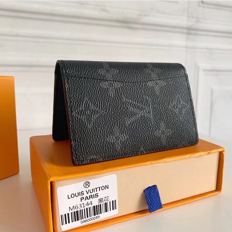 Sẵn sàng giao hàng Chủ thẻ mới của Louis Vuitton LV dành cho nam có hộp M63144